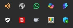 Soundoper icon in the Windows system tray